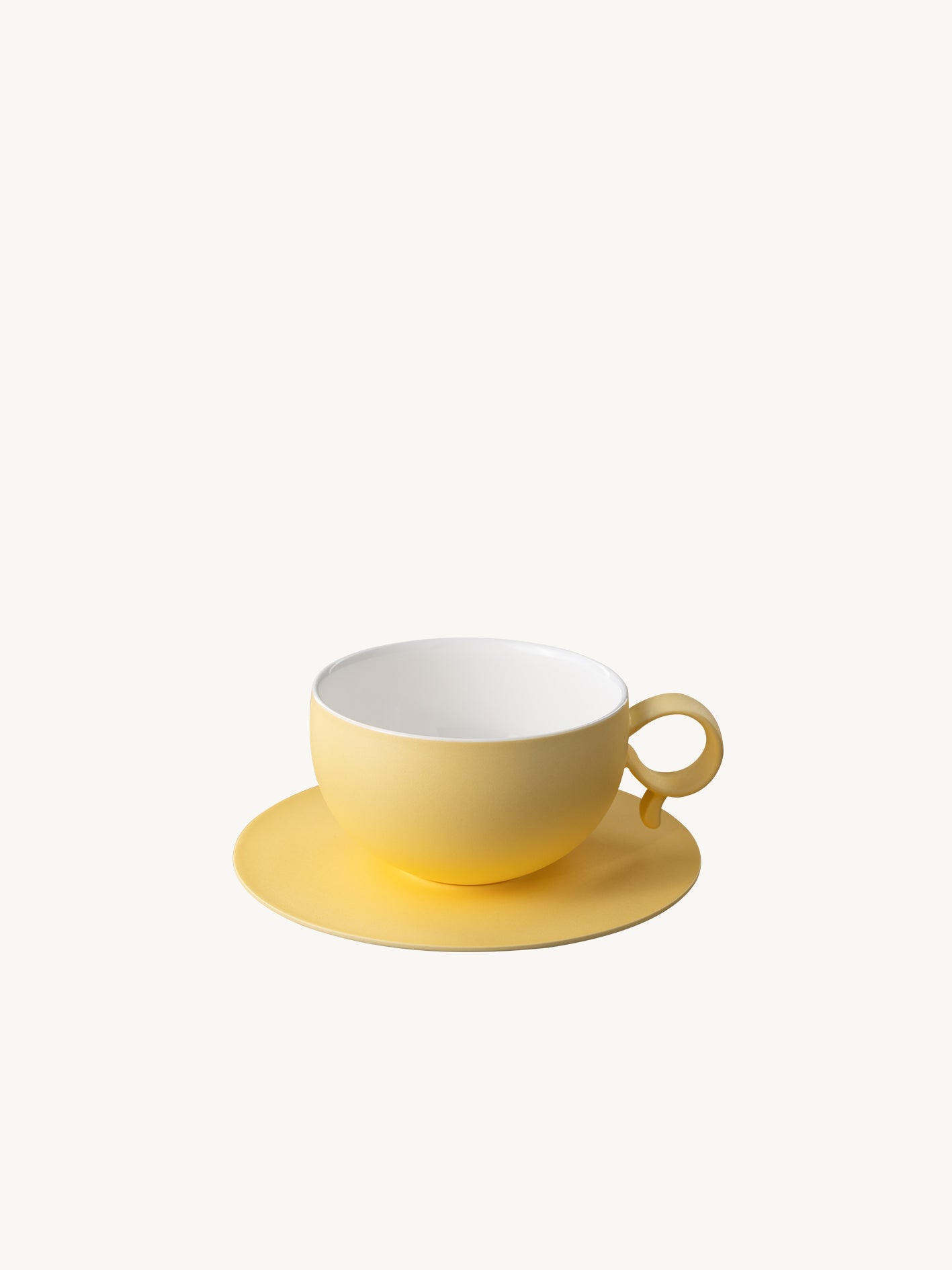 Yellow Ochre ceramic utensil with artisan matte finish