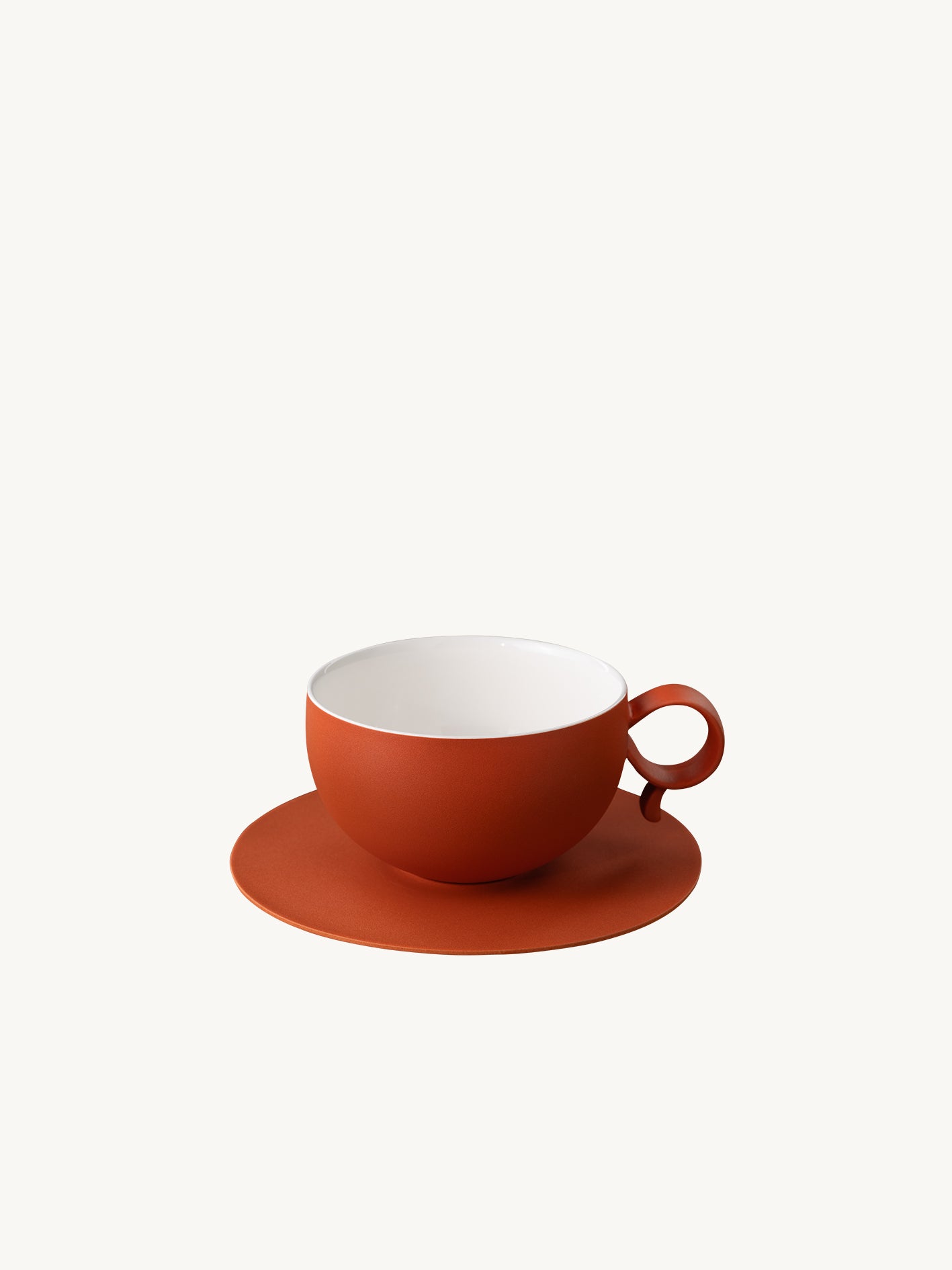 Burnt Sienna ceramic utensil with natural artisan texture