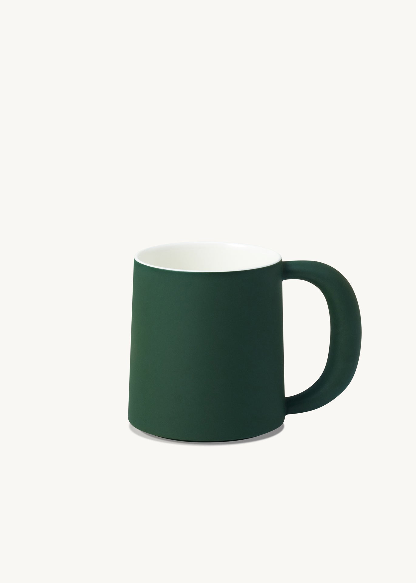 Dark Green ceramic utensil handmade with matte artisan glaze