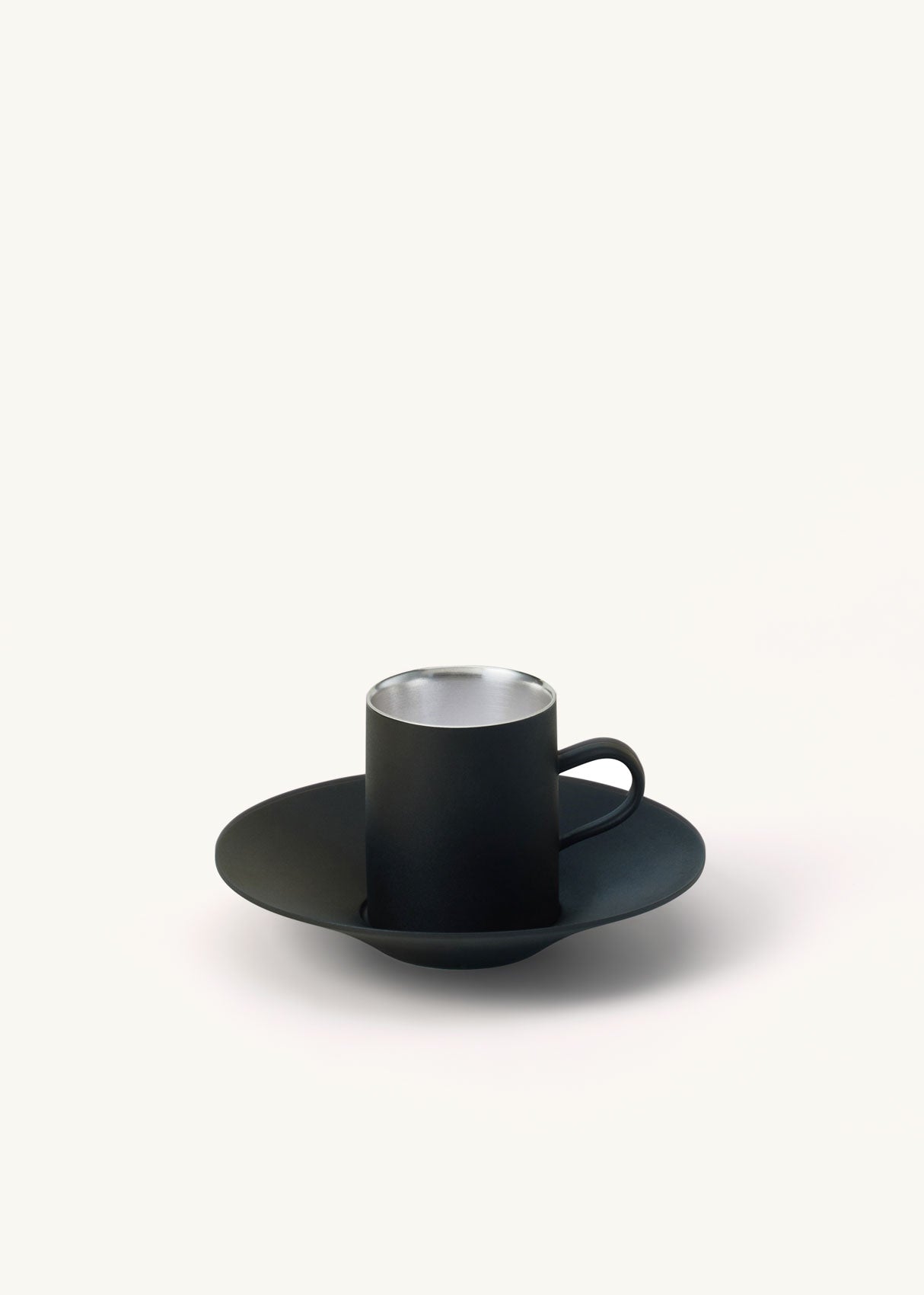 Black and silver ceramic utensil holder – Modern Winter series