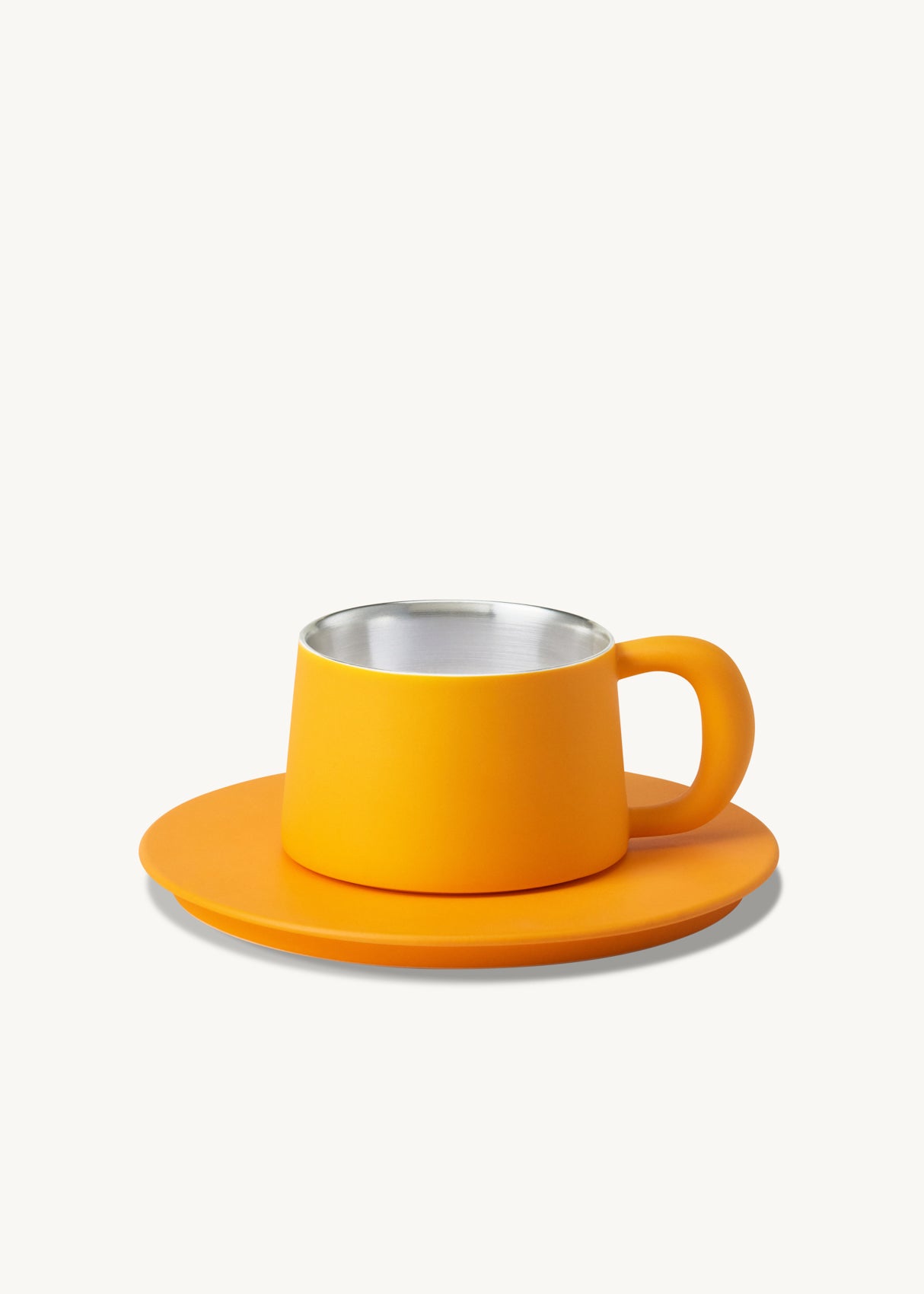 Orange and silver ceramic utensil holder – Prime Colours collection