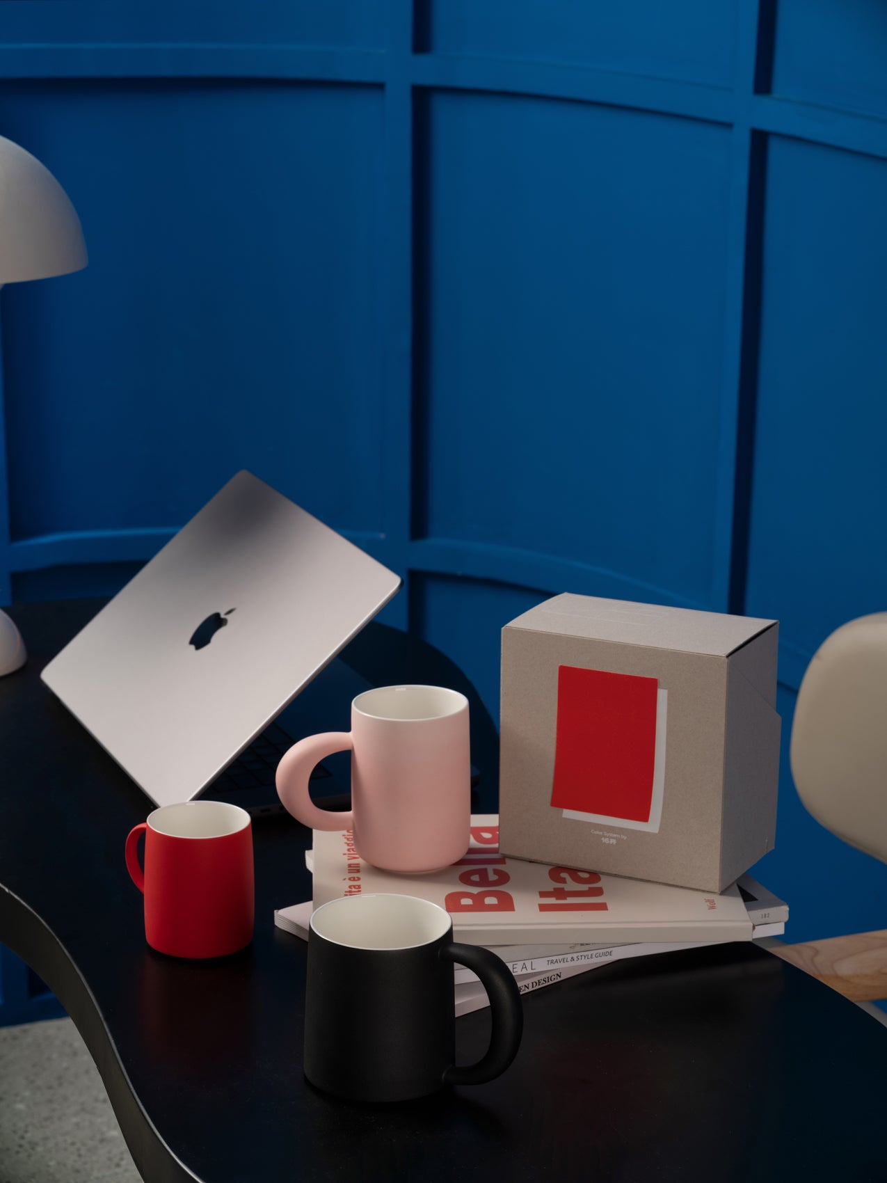 Minimalist ceramic cup with smooth neutral matte finish