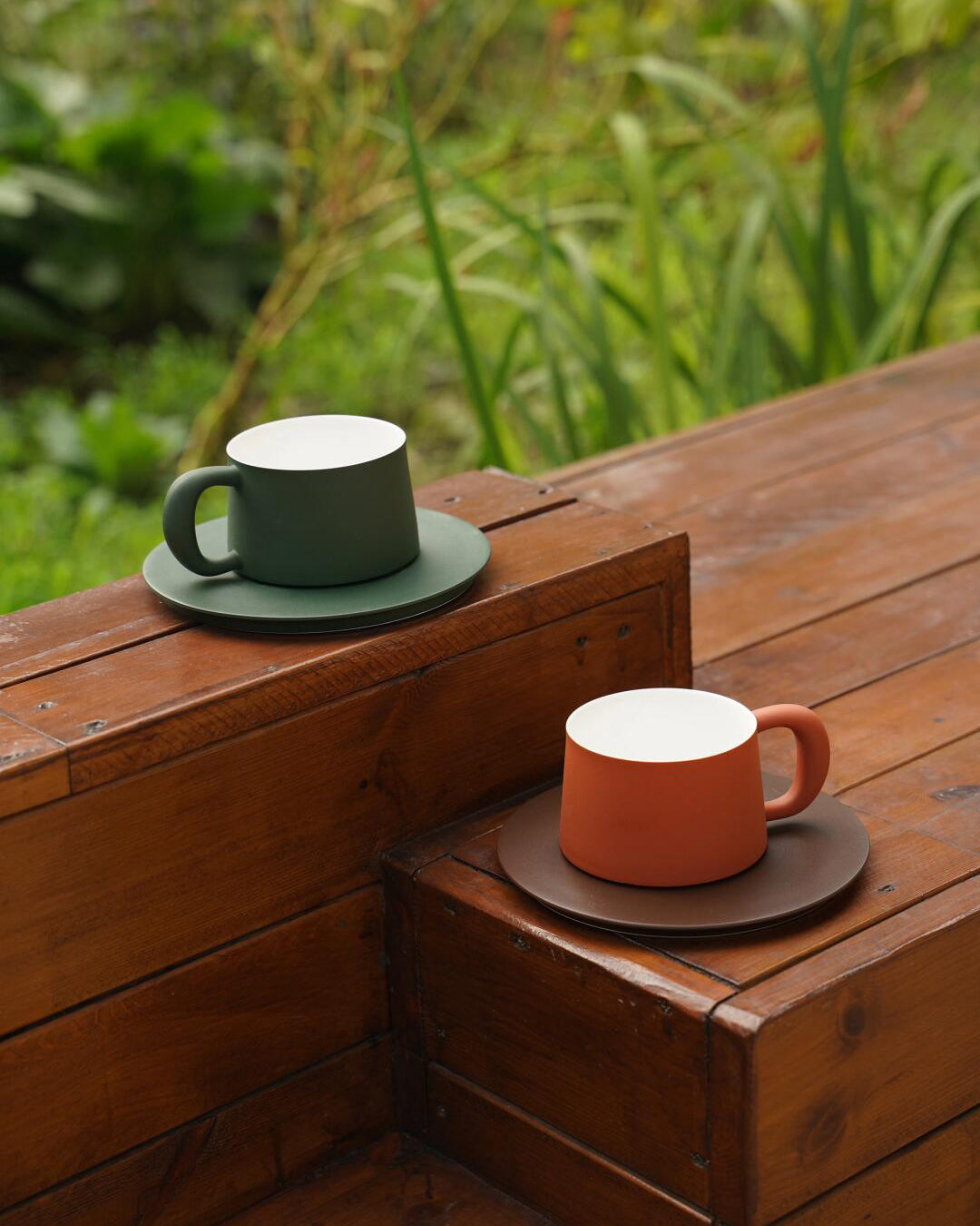 Ideal Cup with Saucer┆DarkGreen