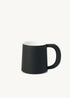 Black ceramic utensil with sleek handcrafted design