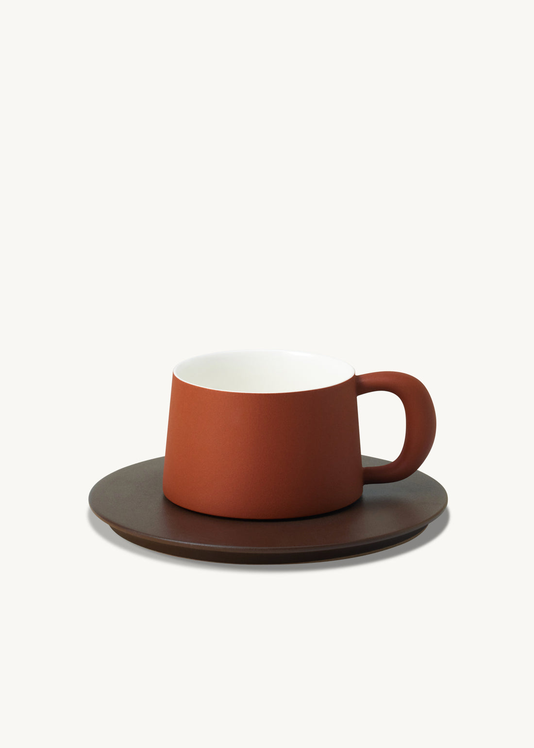 Ideal Cup with Saucer┆ FireBrick