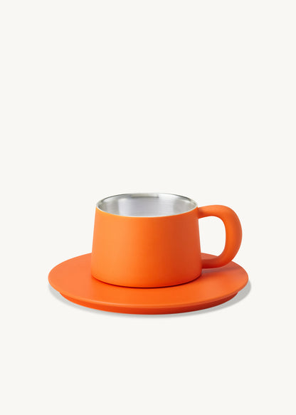 Ideal Cup with Saucer┆DarkOrange