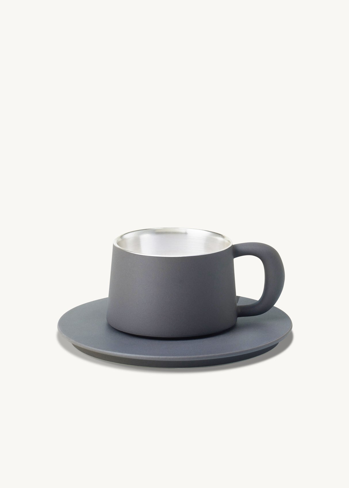 Ideal Cup with Saucer┆Grey