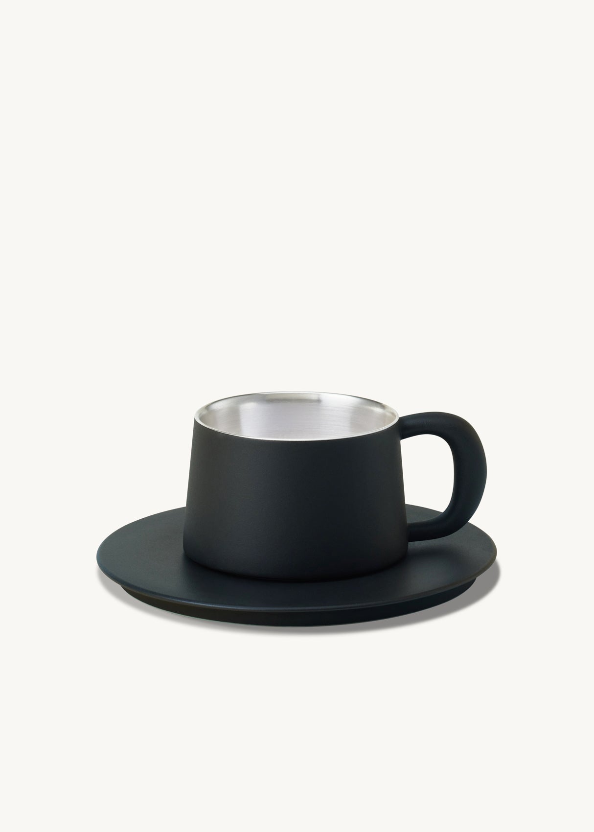 Ideal Cup with Saucer┆Black