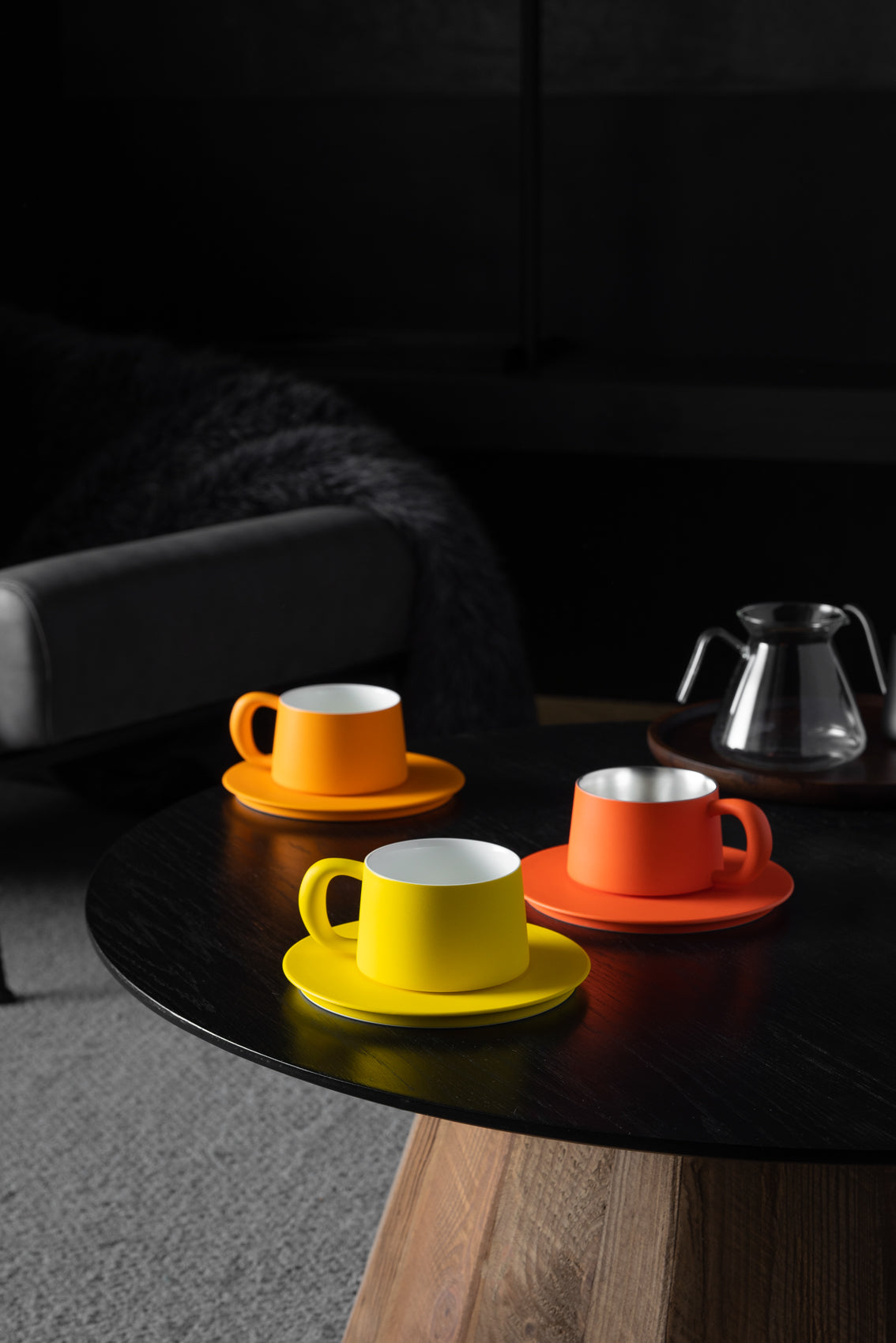 Ideal Cup with Saucer┆Orange