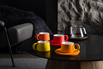 Ideal Cup with Saucer┆Red