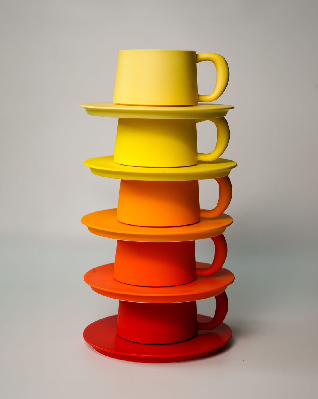 Ceramic tableware set in neutral tones from Hazzey Studio