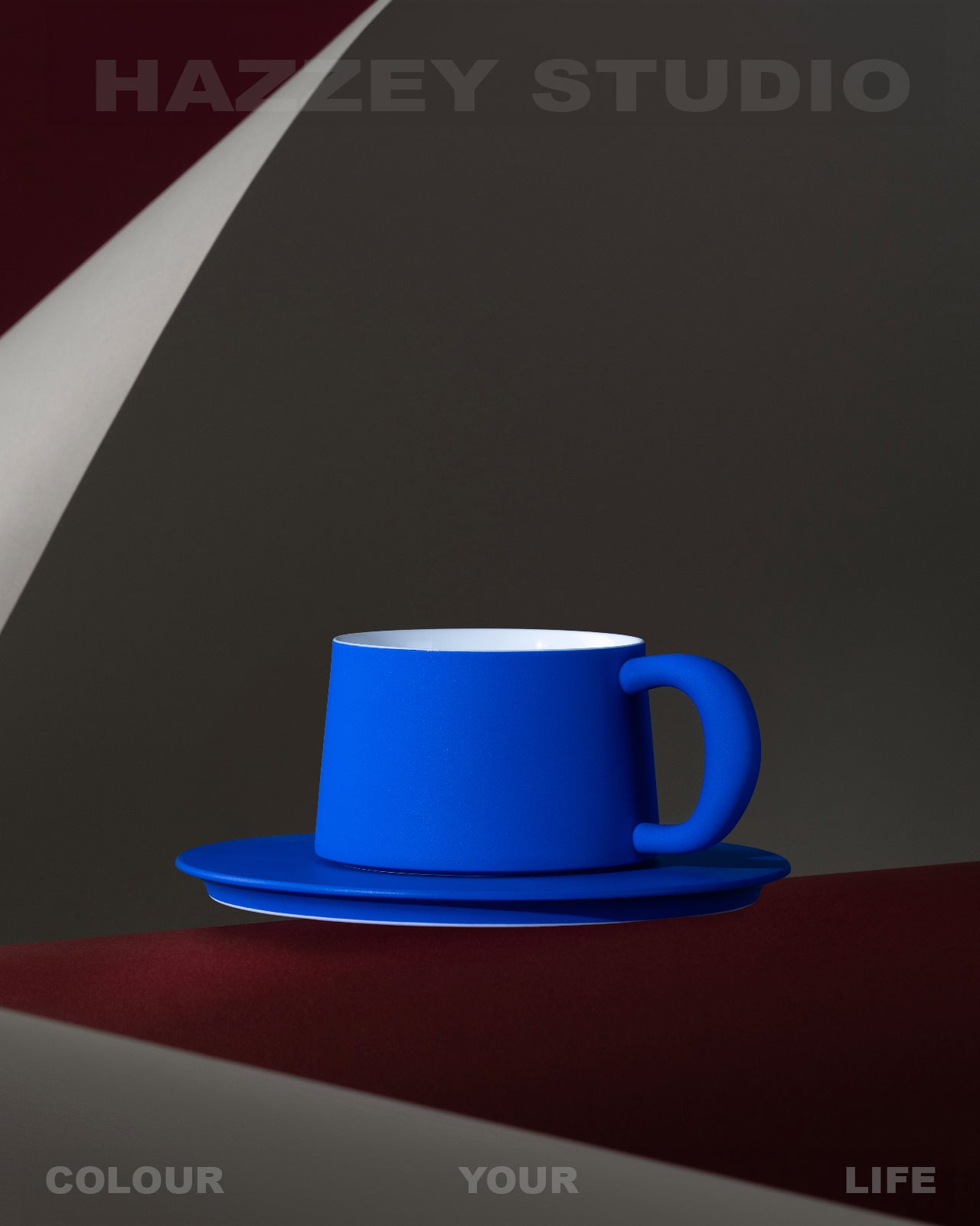 Ideal Cup with Saucer┆Blue
