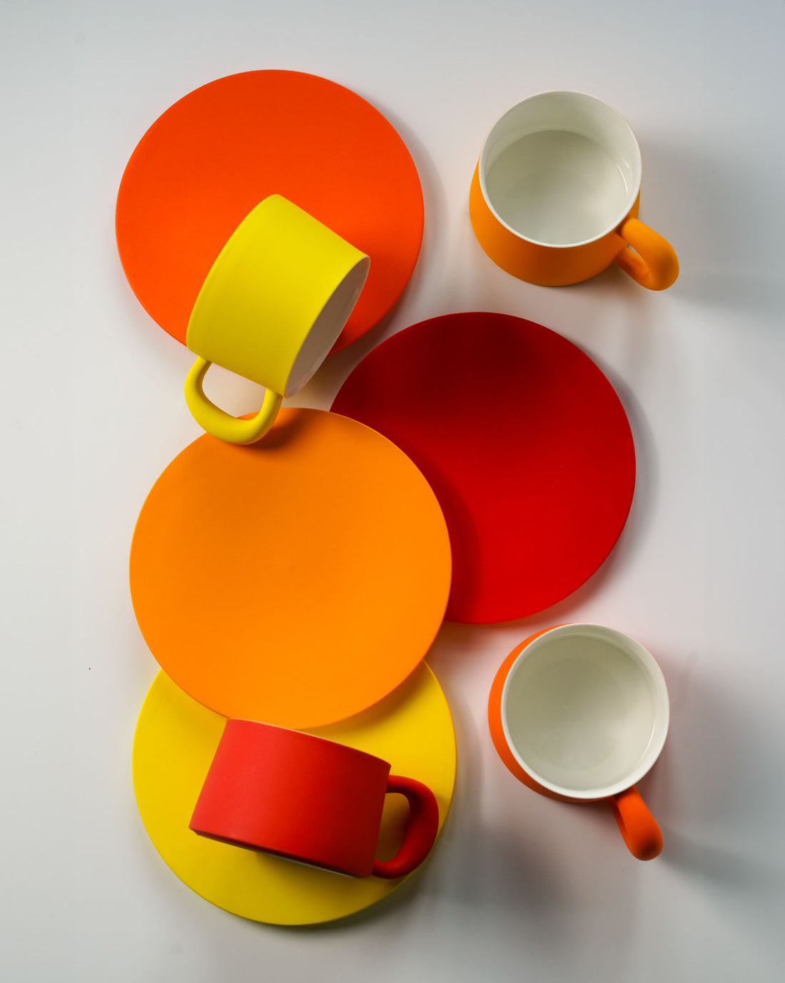 Ideal Cup with Saucer┆DarkOrange