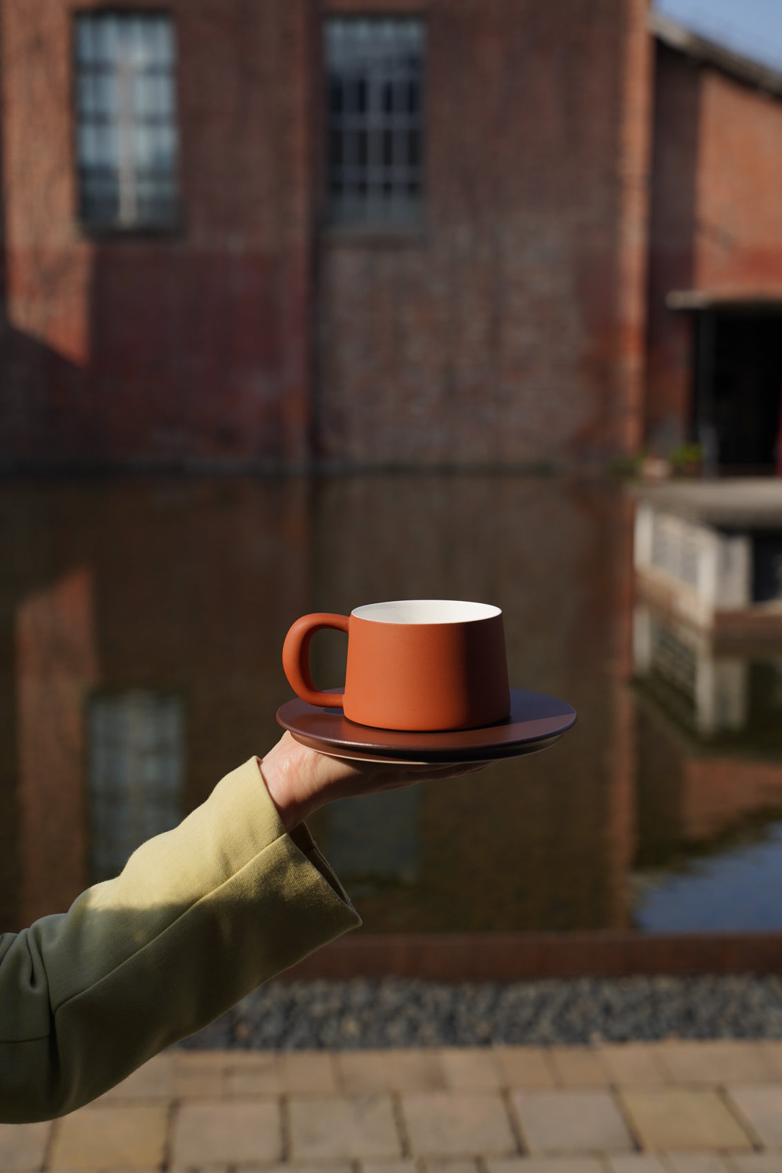 Ideal Cup with Saucer┆ FireBrick