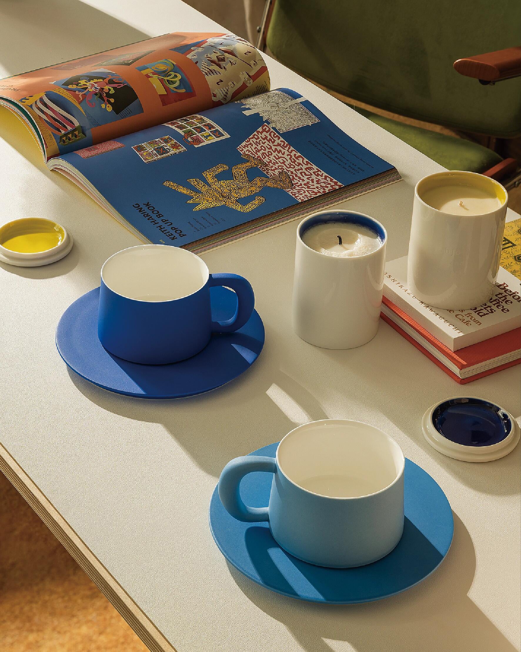 Ideal Cup with Saucer┆ SkyBlue