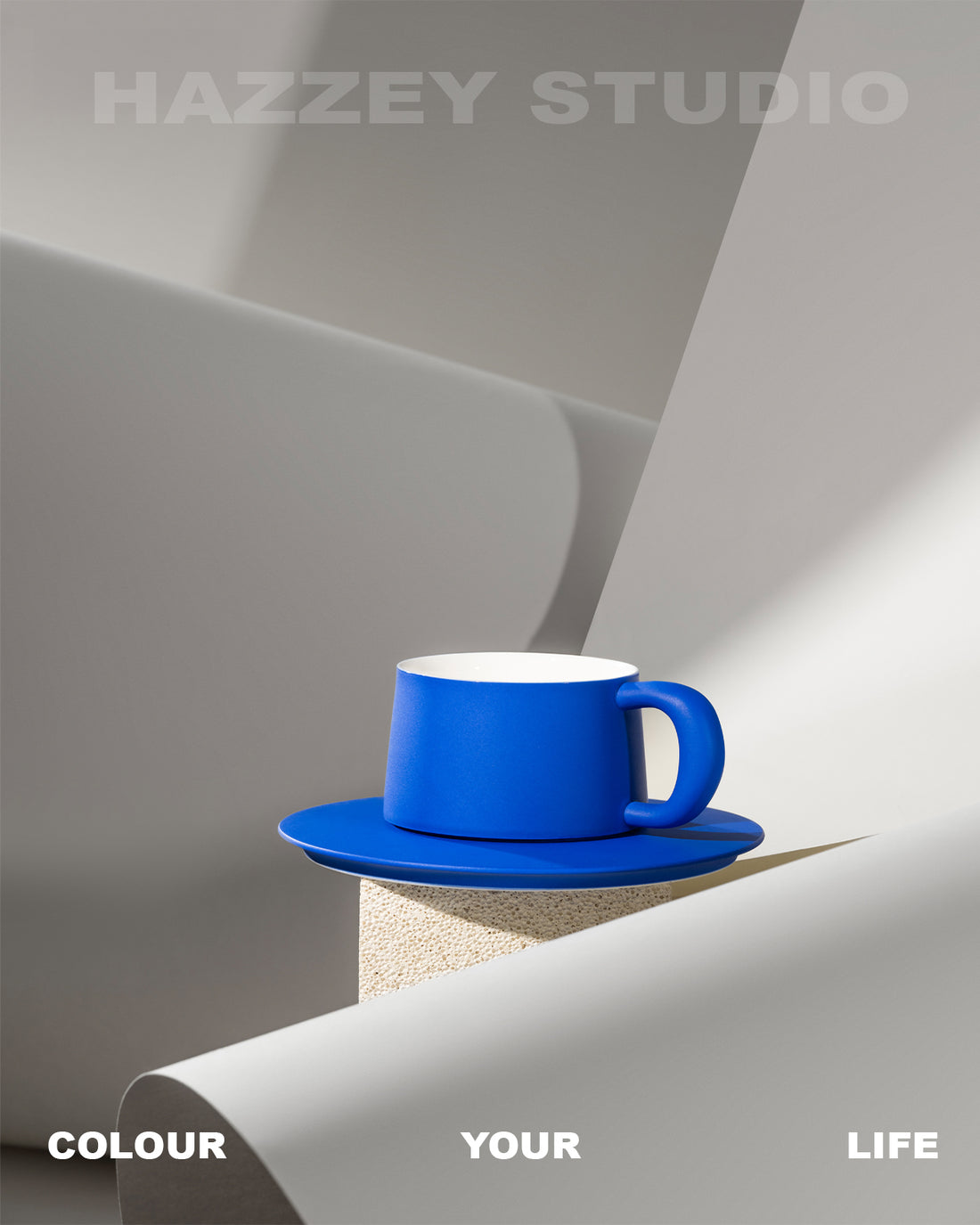 Ideal Cup with Saucer┆Blue